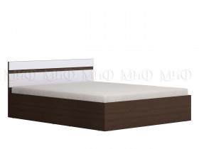 Ким кровать 1,6 (Венге/белый глянец) в Горно-Алтайске - gorno-altajsk.katalogmebeli.com | фото