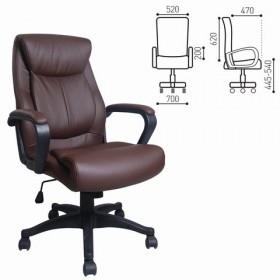 Кресло офисное BRABIX Enter EX-511 (коричневый) в Горно-Алтайске - gorno-altajsk.katalogmebeli.com | фото 1
