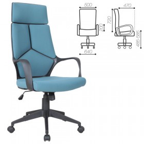 Кресло офисное BRABIX Prime EX-515 (голубая ткань) в Горно-Алтайске - gorno-altajsk.katalogmebeli.com | фото