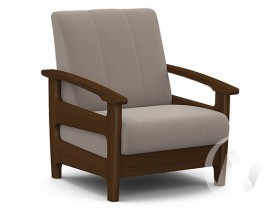 Кресло для отдыха Омега (орех лак/CATANIA COCOA) в Горно-Алтайске - gorno-altajsk.katalogmebeli.com | фото 1